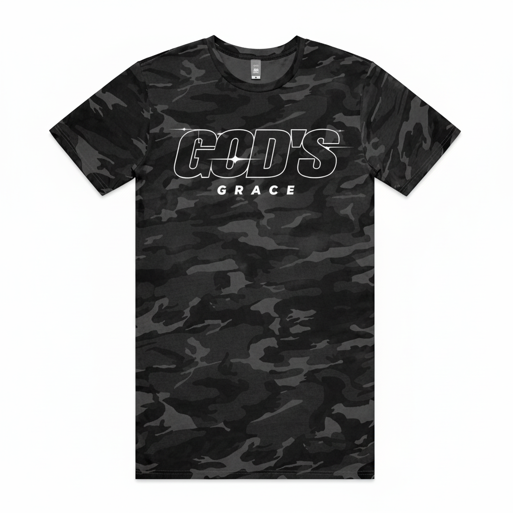 GOD’S GRACE COMFORT CAMOUFLAGE TEE